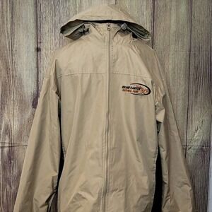 Mens Windbreaker Sz M Grand Canyon National Park Parka Tan